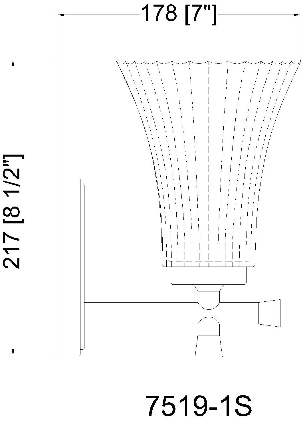 Belle by Z-Lite Matte Black 1 Light Wall Sconce