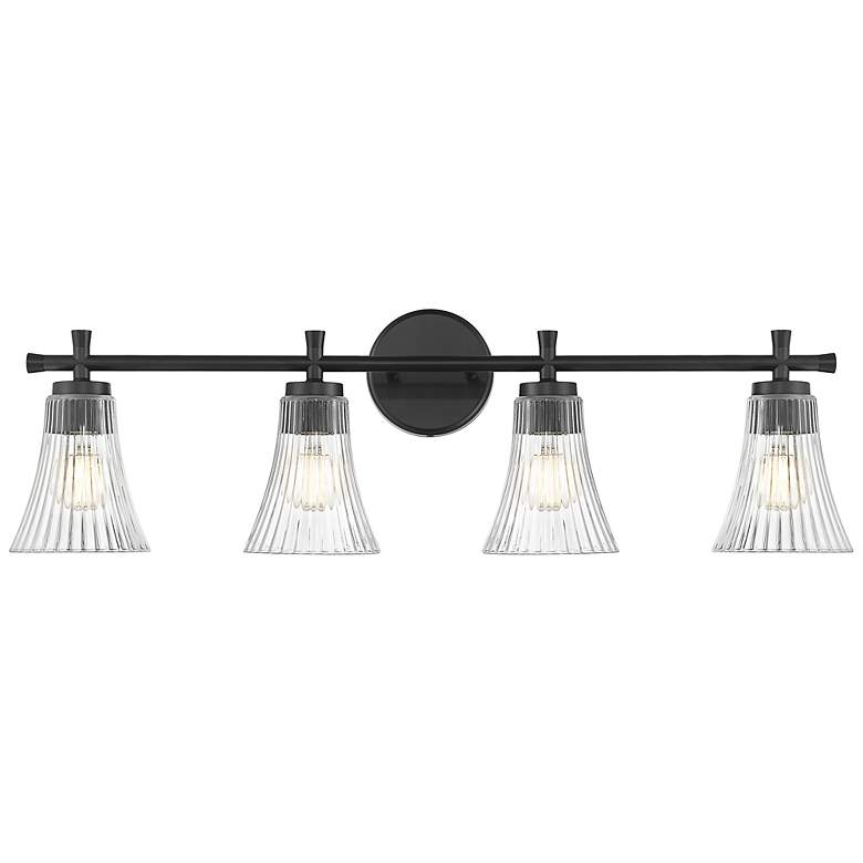 Image 4 Belle by Z-Lite Matte Black 4 Light Vanity more views