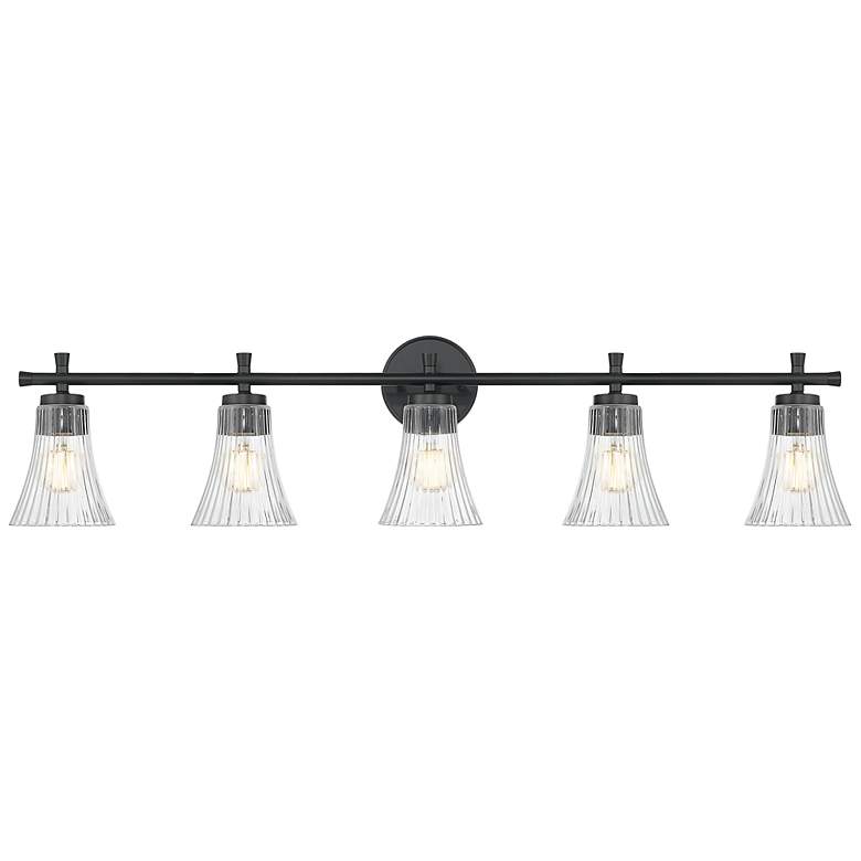 Image 4 Belle by Z-Lite Matte Black 5 Light Vanity more views