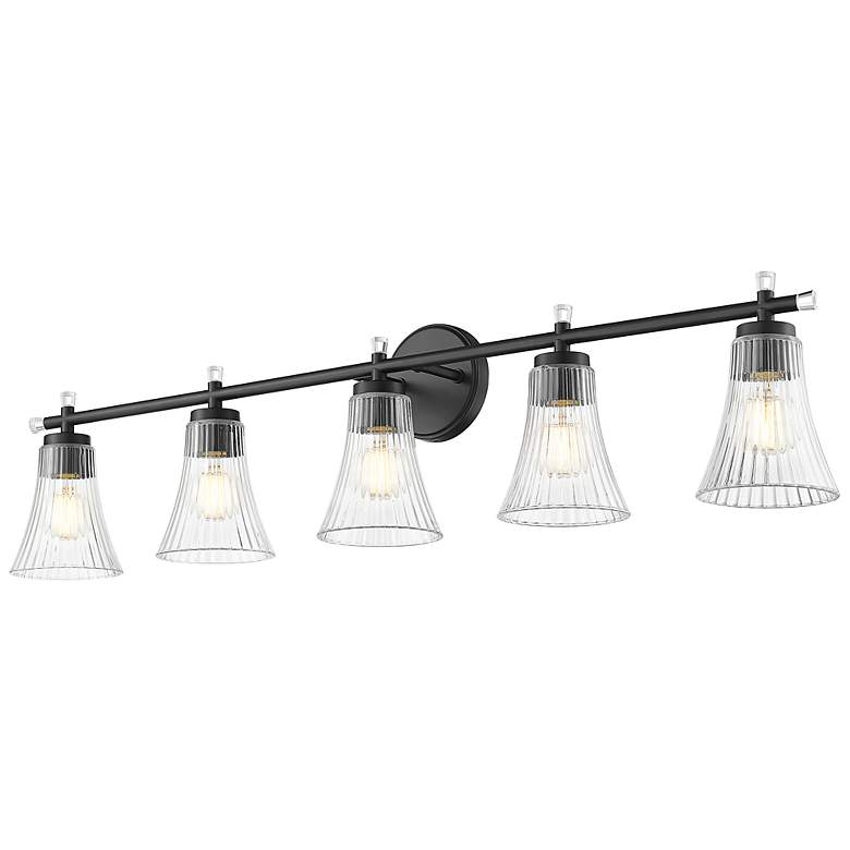 Image 5 Belle by Z-Lite Matte Black 5 Light Vanity more views
