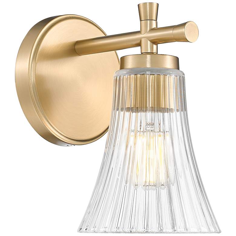 Image 1 Belle by Z-Lite Modern Gold 1 Light Wall Sconce