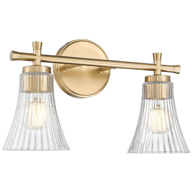 Image 1 Belle by Z-Lite Modern Gold 2 Light Vanity