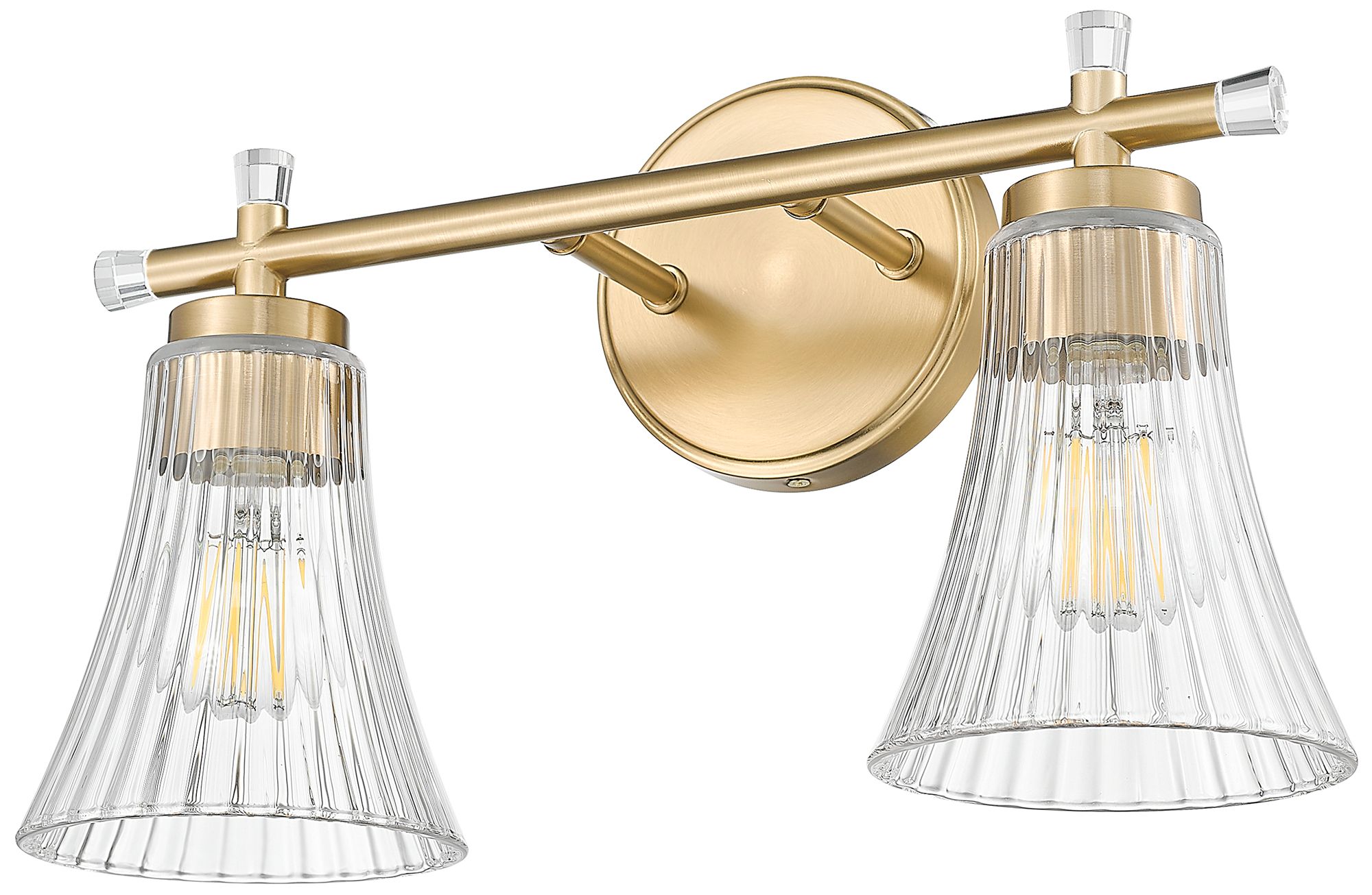 Image 7 Belle by Z-Lite Modern Gold 2 Light Vanity more views