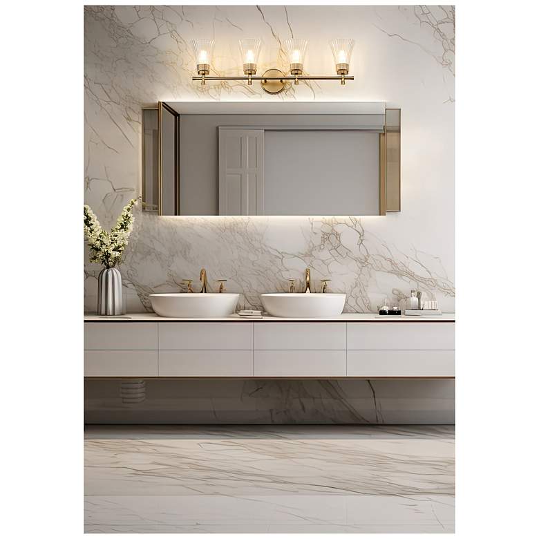 Image 2 Belle by Z-Lite Modern Gold 4 Light Vanity more views