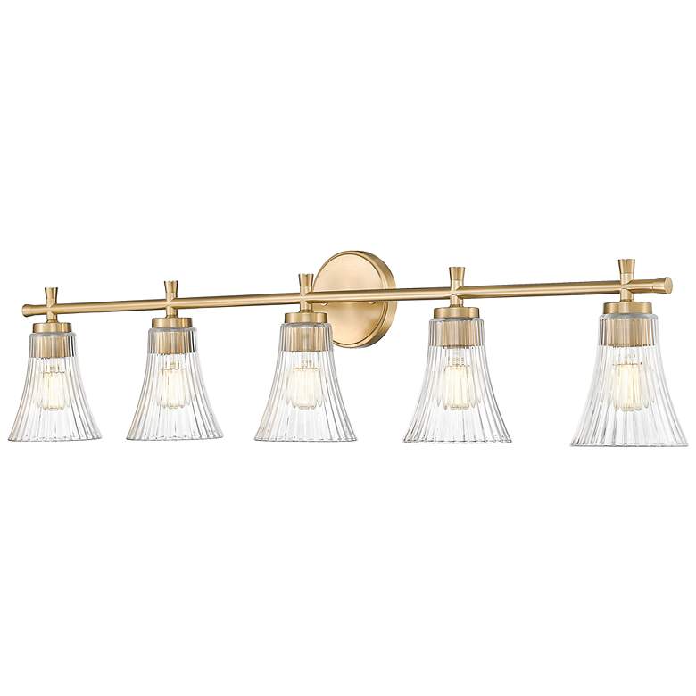 Image 1 Belle by Z-Lite Modern Gold 5 Light Vanity