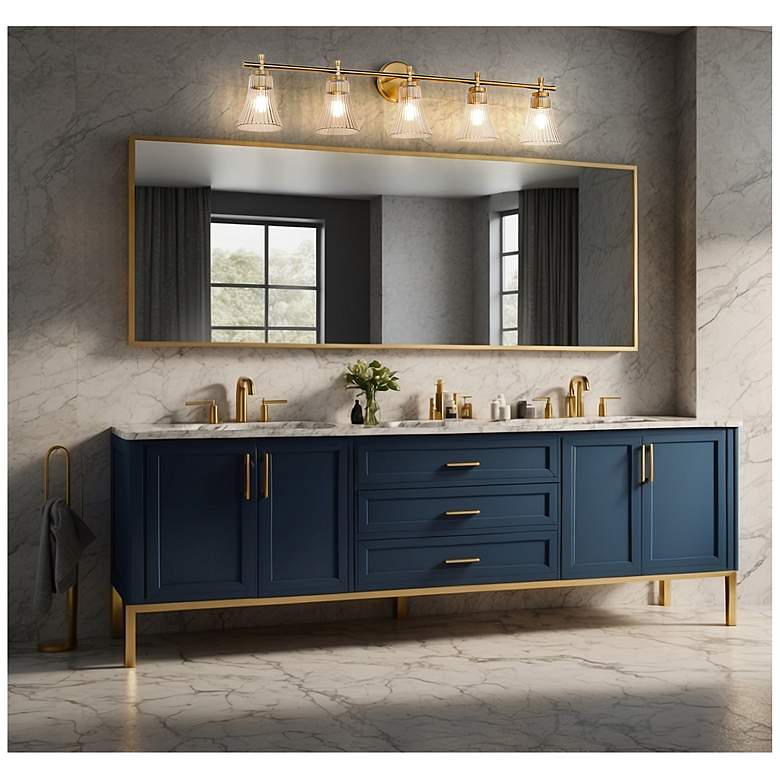 Image 2 Belle by Z-Lite Modern Gold 5 Light Vanity more views