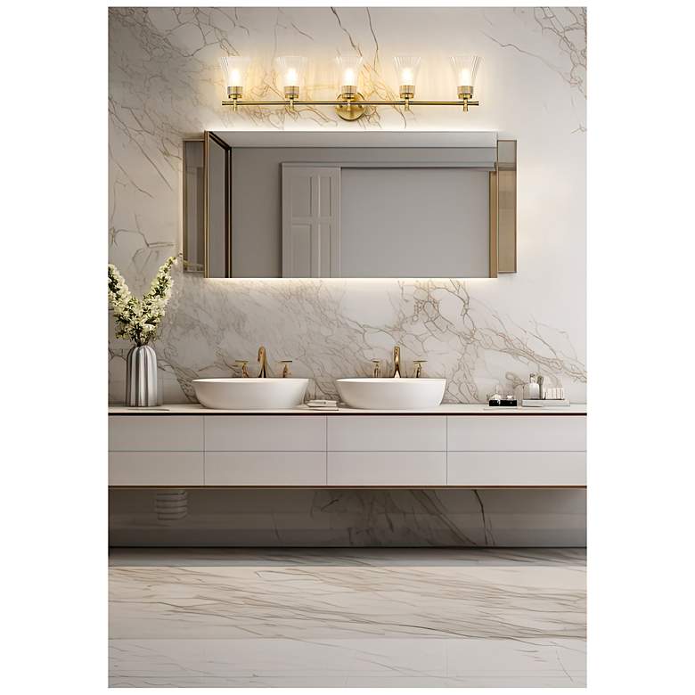Image 3 Belle by Z-Lite Modern Gold 5 Light Vanity more views