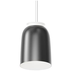 Belle Flare 19.5&quot; Wide Satin Black Tall LED Bell Pendant