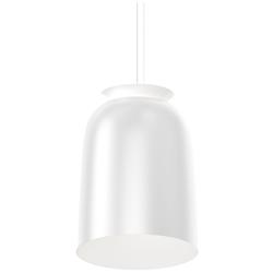 Belle Flare 19.5&quot; Wide Satin White Tall LED Bell Pendant