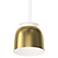 Belle Flare 19" Wide Brass Finish Medium LED Bell Pendant