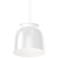 Belle Flare 19" Wide Satin White Medium LED Bell Pendant