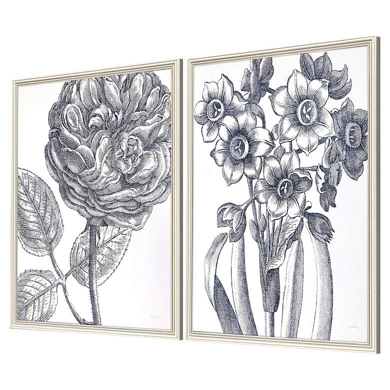 Image 5 Belle Fleur I 22" High 2-Piece Giclee Framed Wall Art Set more views