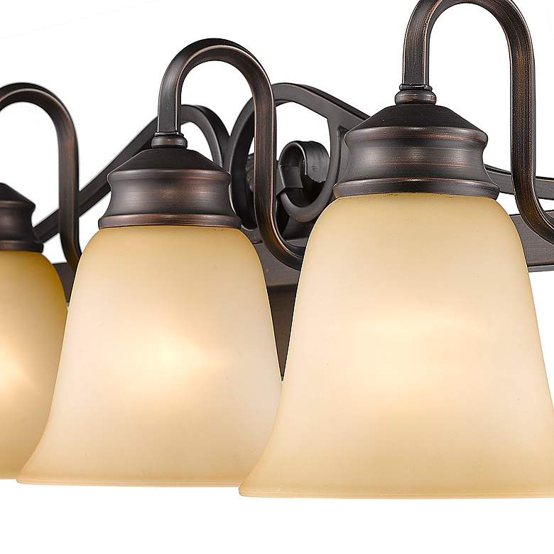 Image 5 Belle Meade 37" Wide Rubbed Bronze 4-Light Bath Light more views