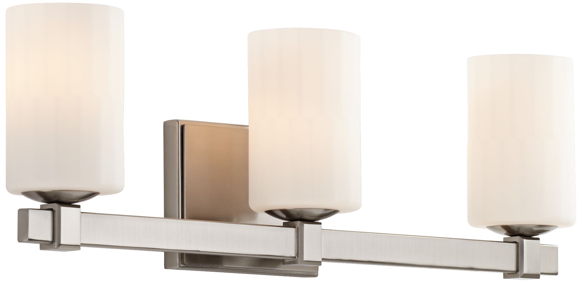 Bellefleur 23" Wide 3-Light Satin Nickel Bath Light