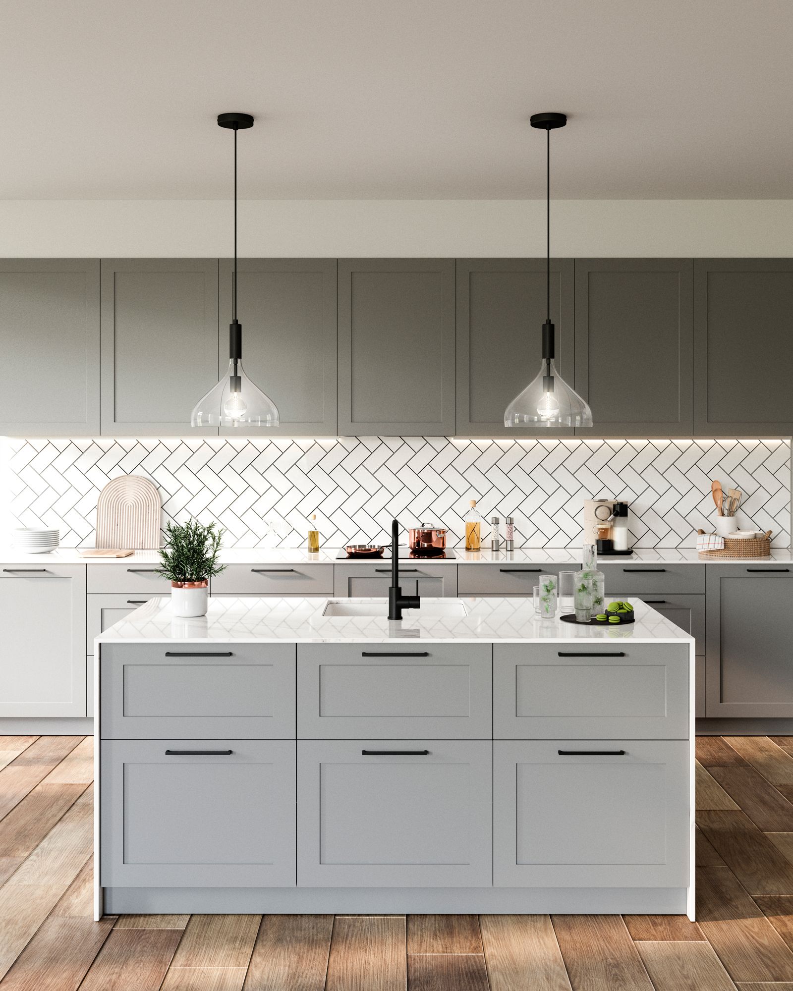 Image 3 Belleview 12" Wide Matte Black Mini Pendant with Clear Glass more views