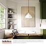 4_Belleview 12" Wide Matte Black Mini Pendant with Clear Glass more views