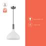 5_Belleview 12" Wide Matte Black Mini Pendant with Clear Glass more views
