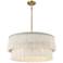 Bellevue 26" Wide Natural Brass Metal 5-Light Pendant