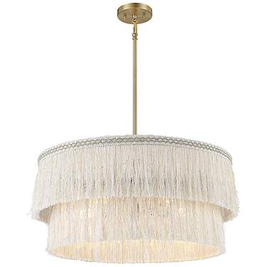 Bellevue 26" Wide Natural Brass Metal 5-Light Pendant