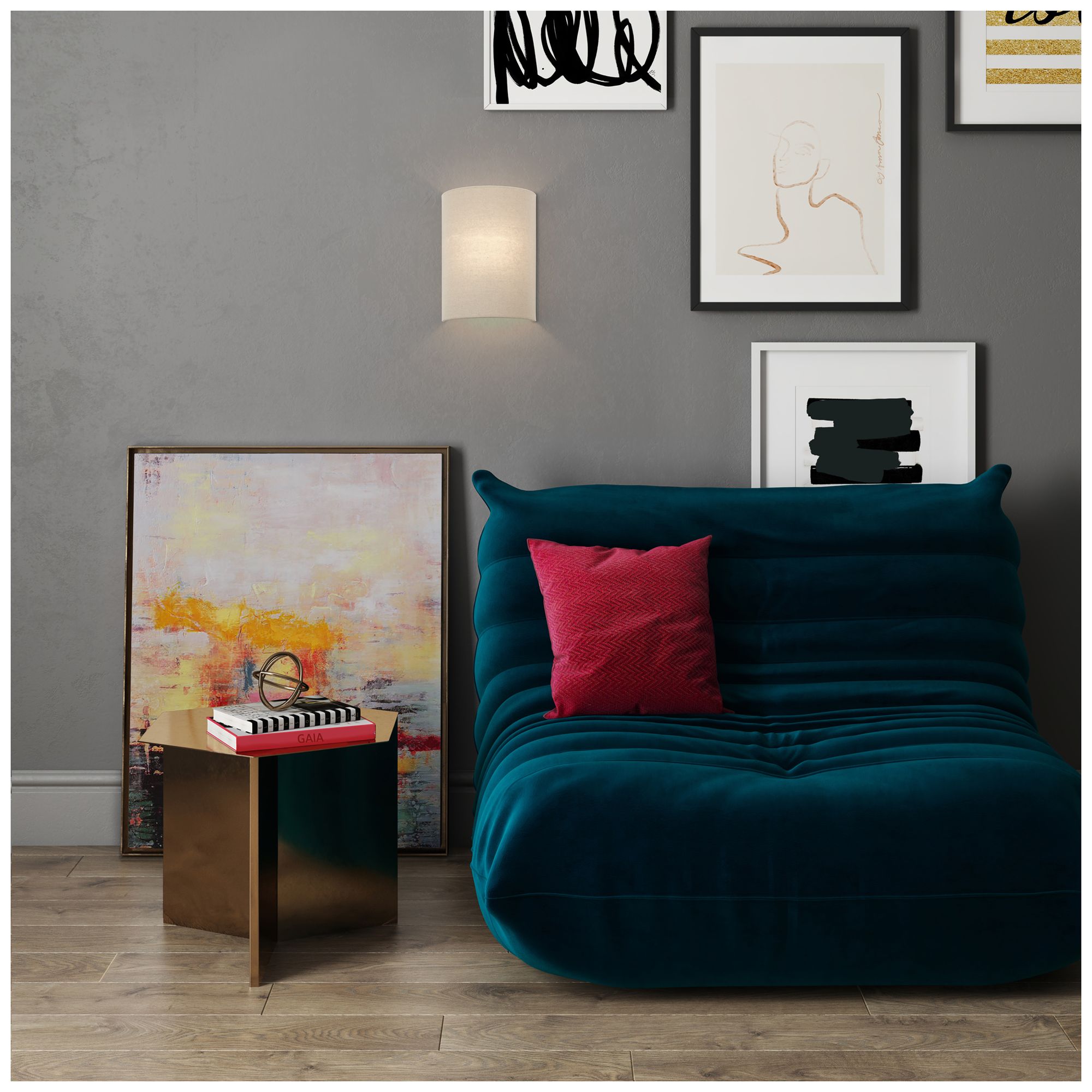 Bellingham 1 Light Antique Gold Leaf ADA Sconce