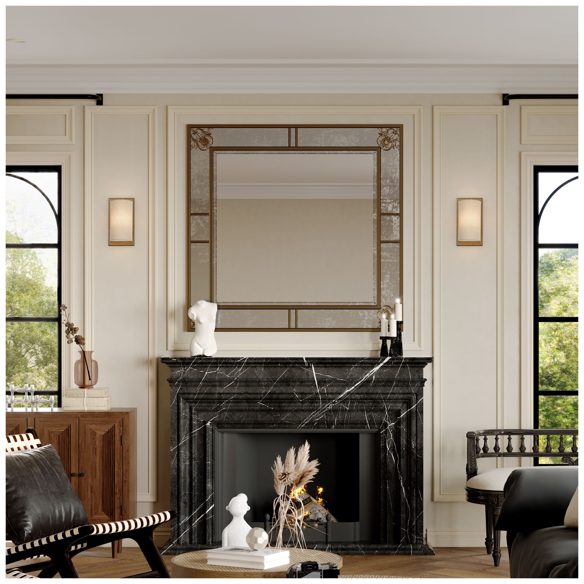 Bellingham 1 Light Antique Gold Leaf ADA Sconce