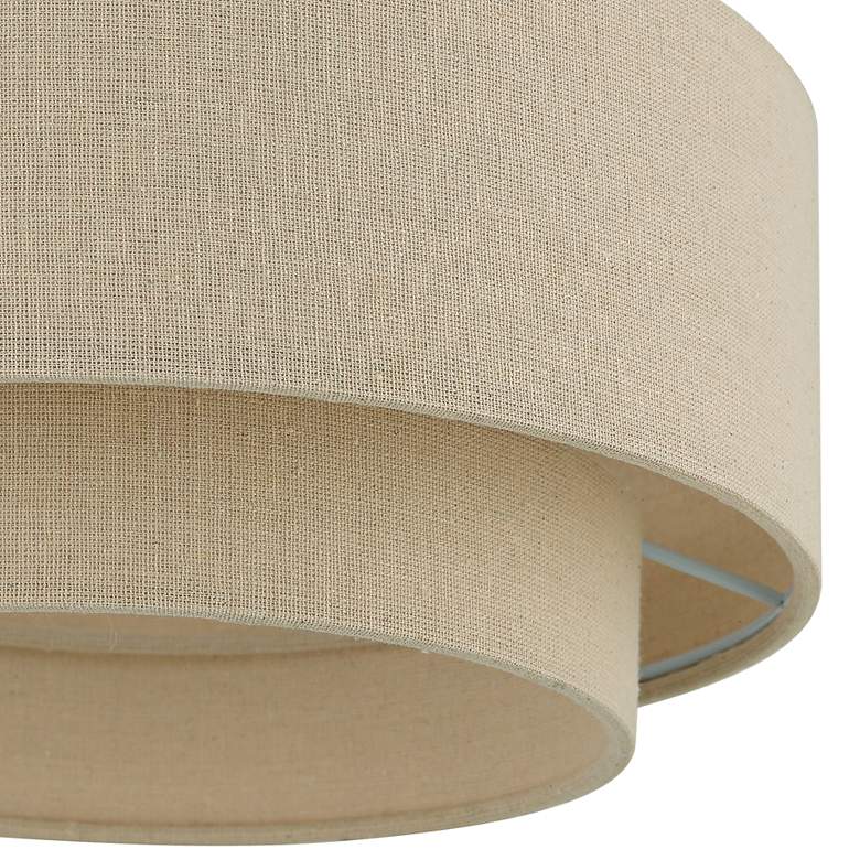 Image 5 Bellingham 13" Wide Antique Gold Leaf Ceiling Light more views