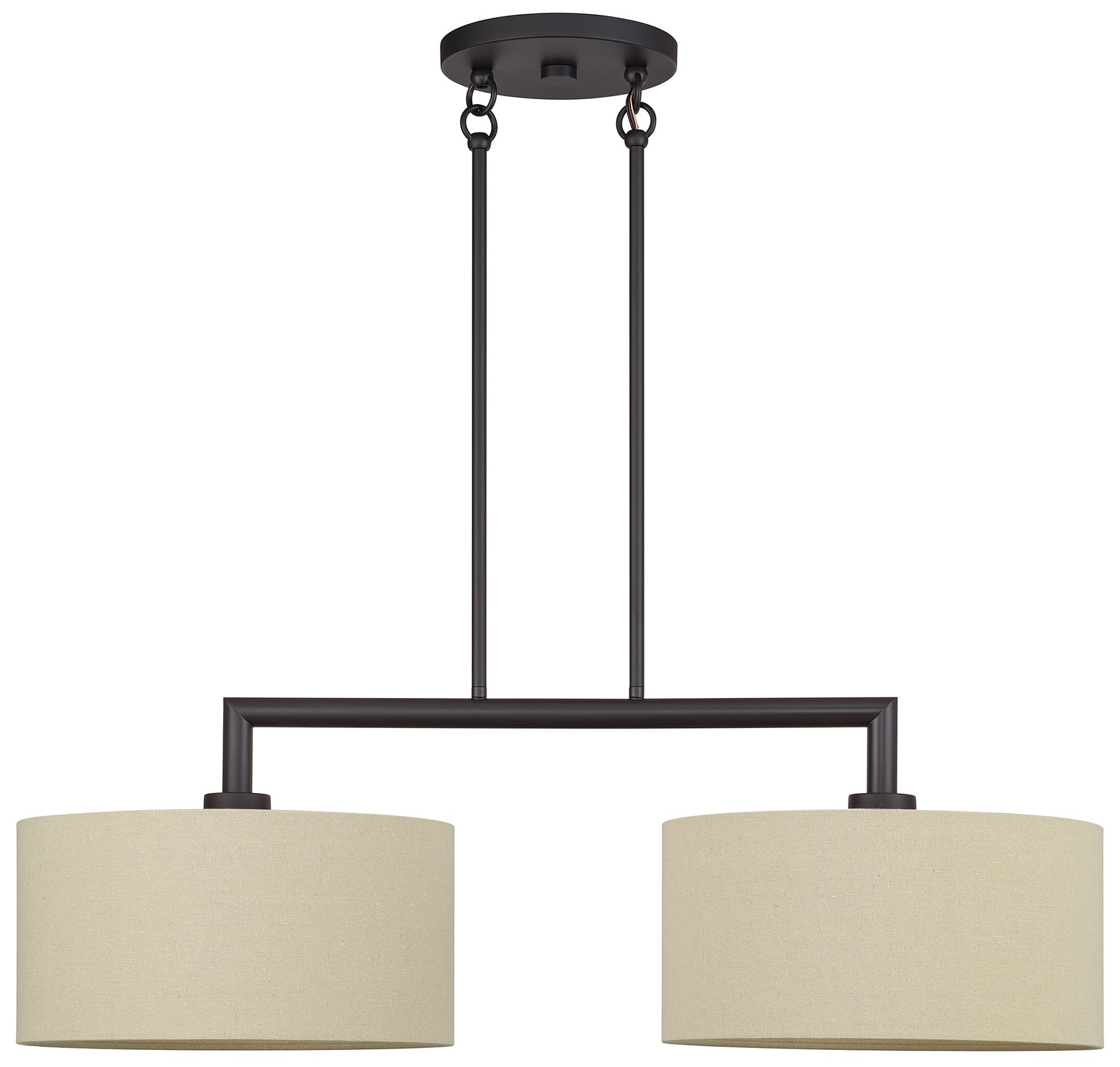 Image 3 Bellingham 2 Light Bronze Large Linear Chandelier more views