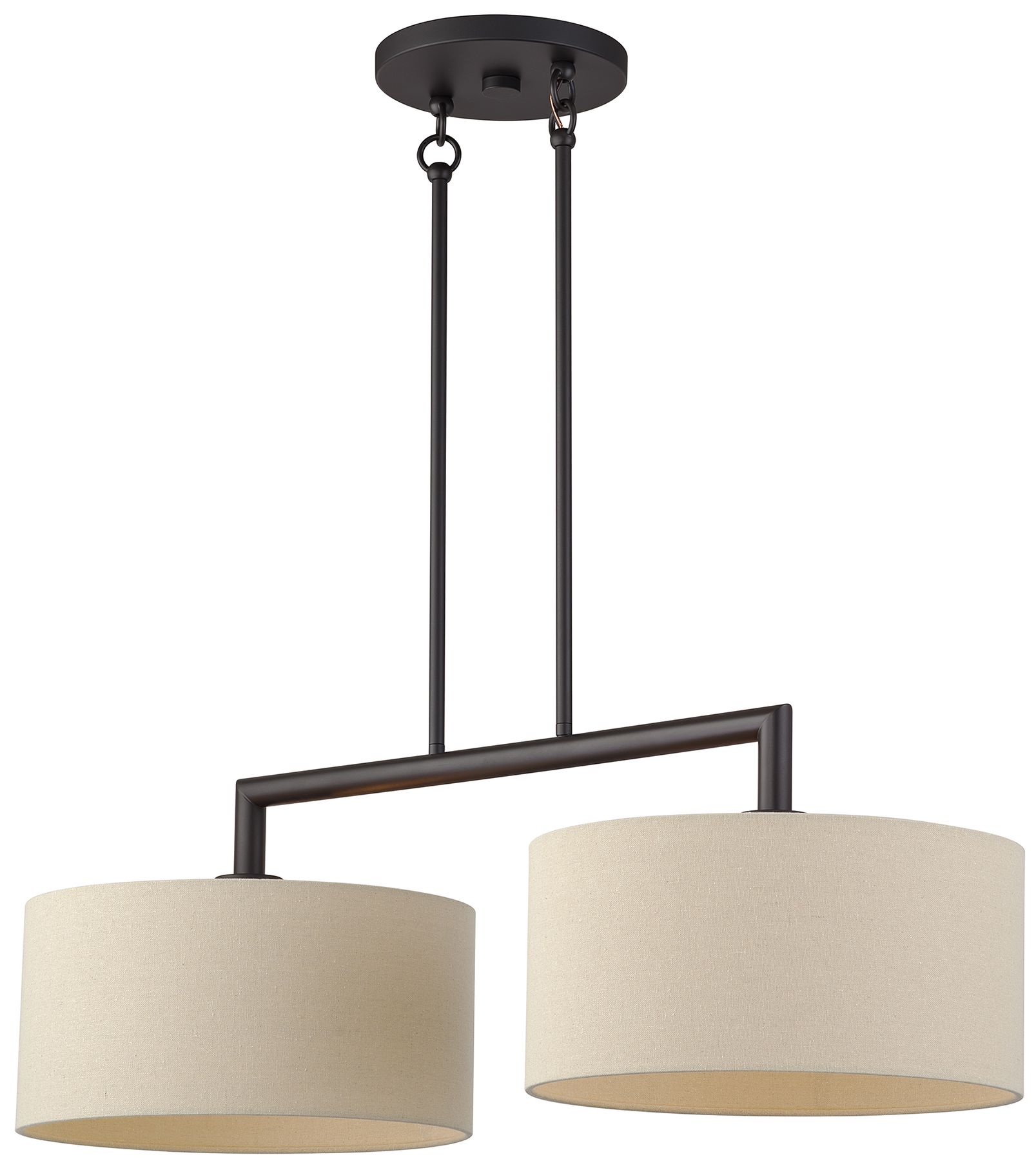 Image 4 Bellingham 2 Light Bronze Large Linear Chandelier more views