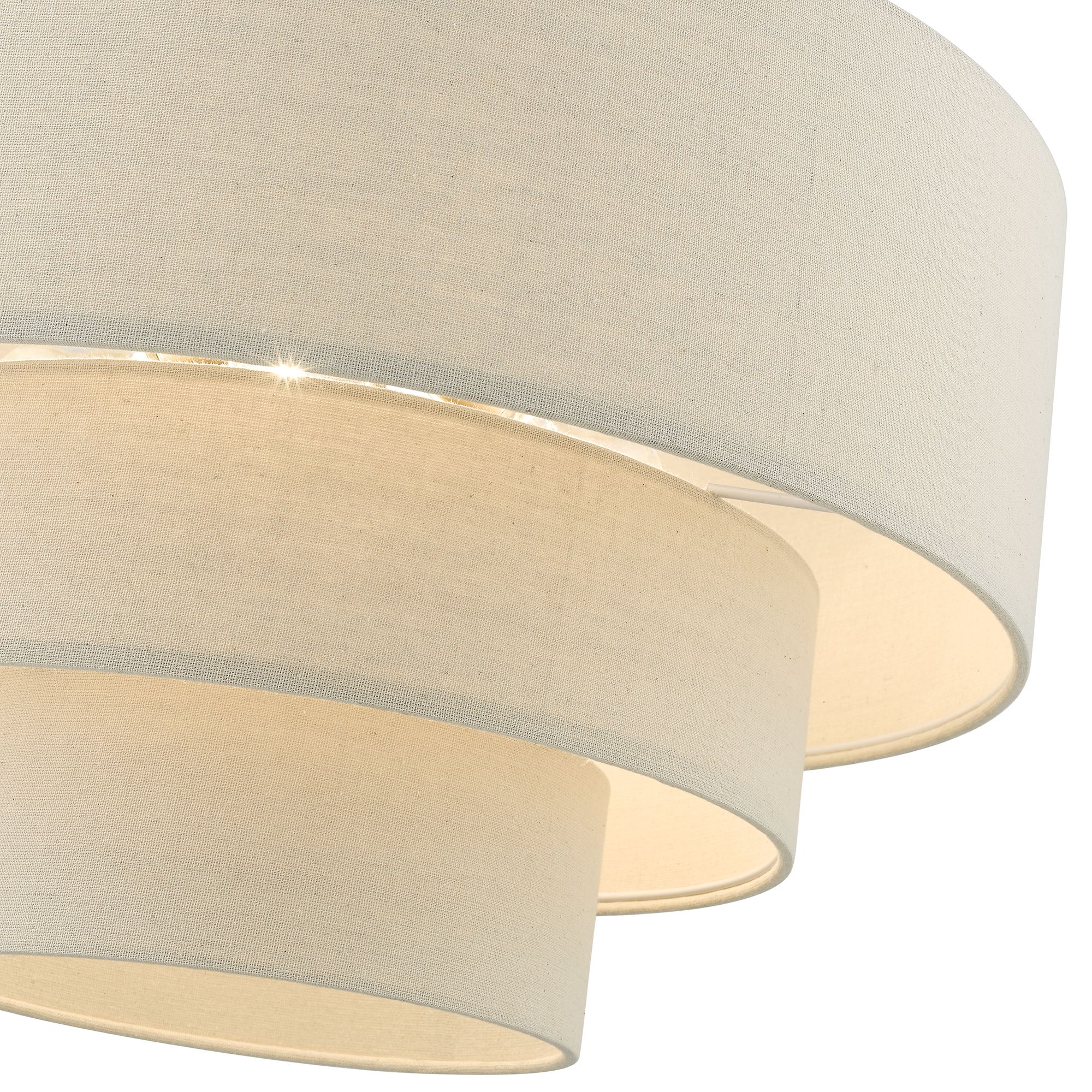 Bellingham 23"W Antique Gold Leaf 3-Tier Drum Pendant Light in scene