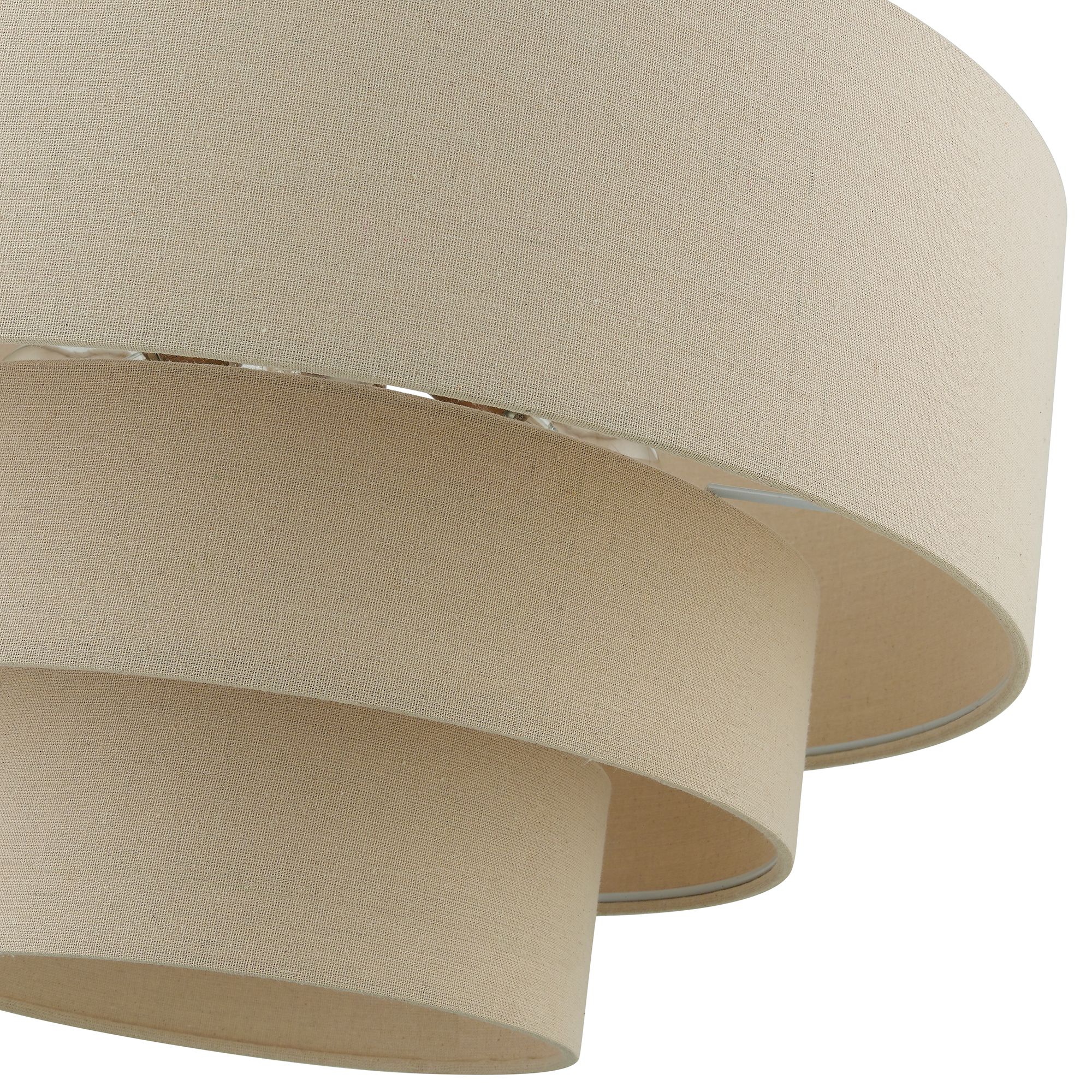 Bellingham 23"W Antique Gold Leaf 3-Tier Drum Pendant Light in scene