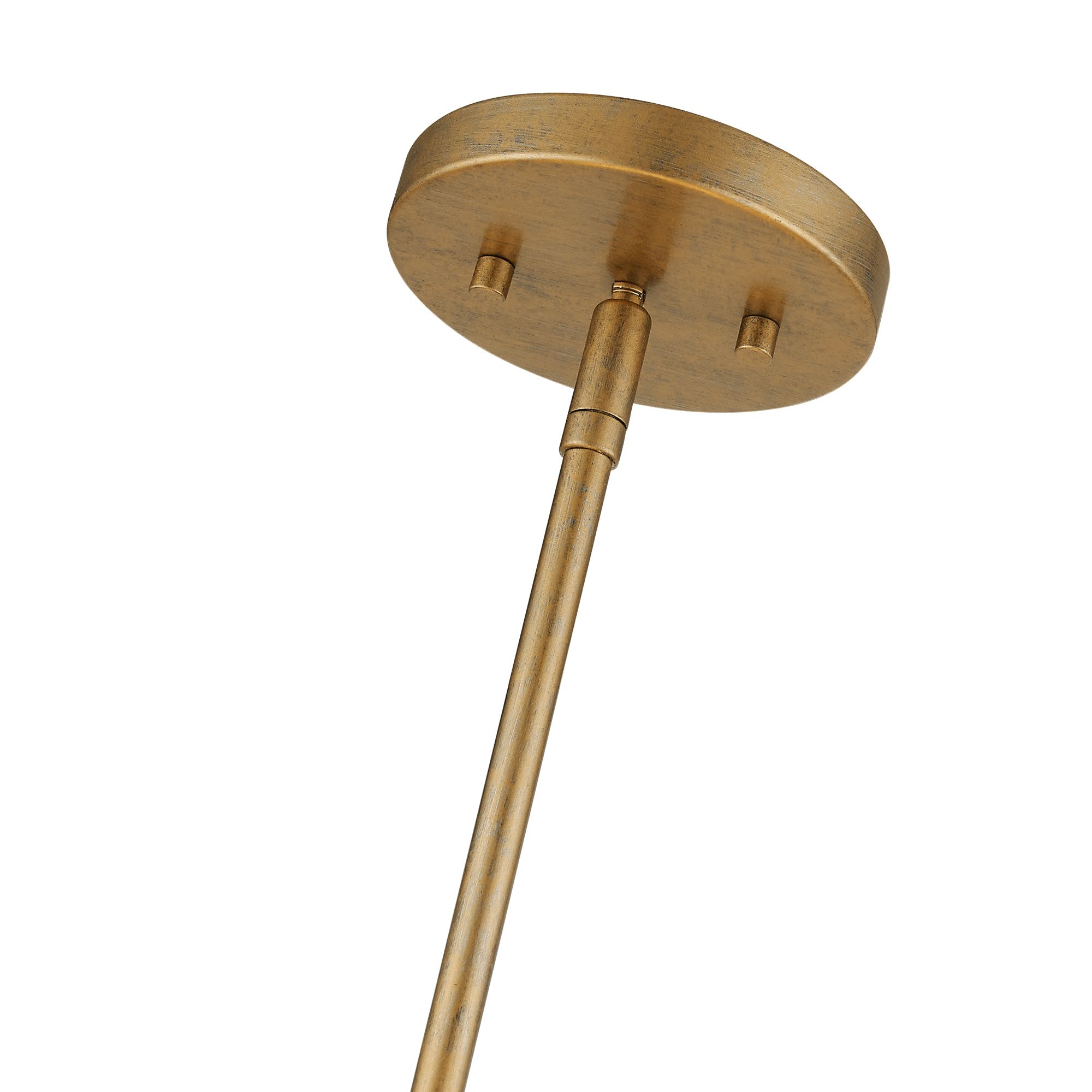 Bellingham 23"W Antique Gold Leaf 3-Tier Drum Pendant Light in scene