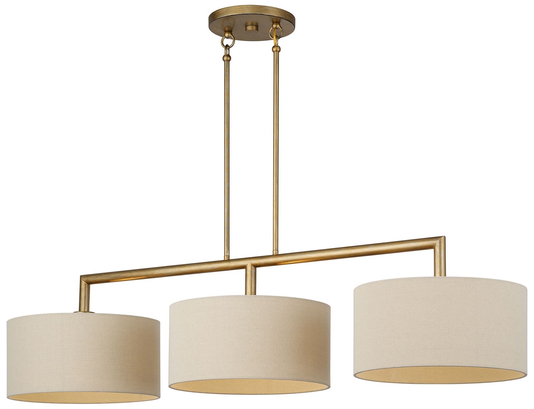 Image 3 Bellingham 3 Light Antique Gold Leaf Ext more views