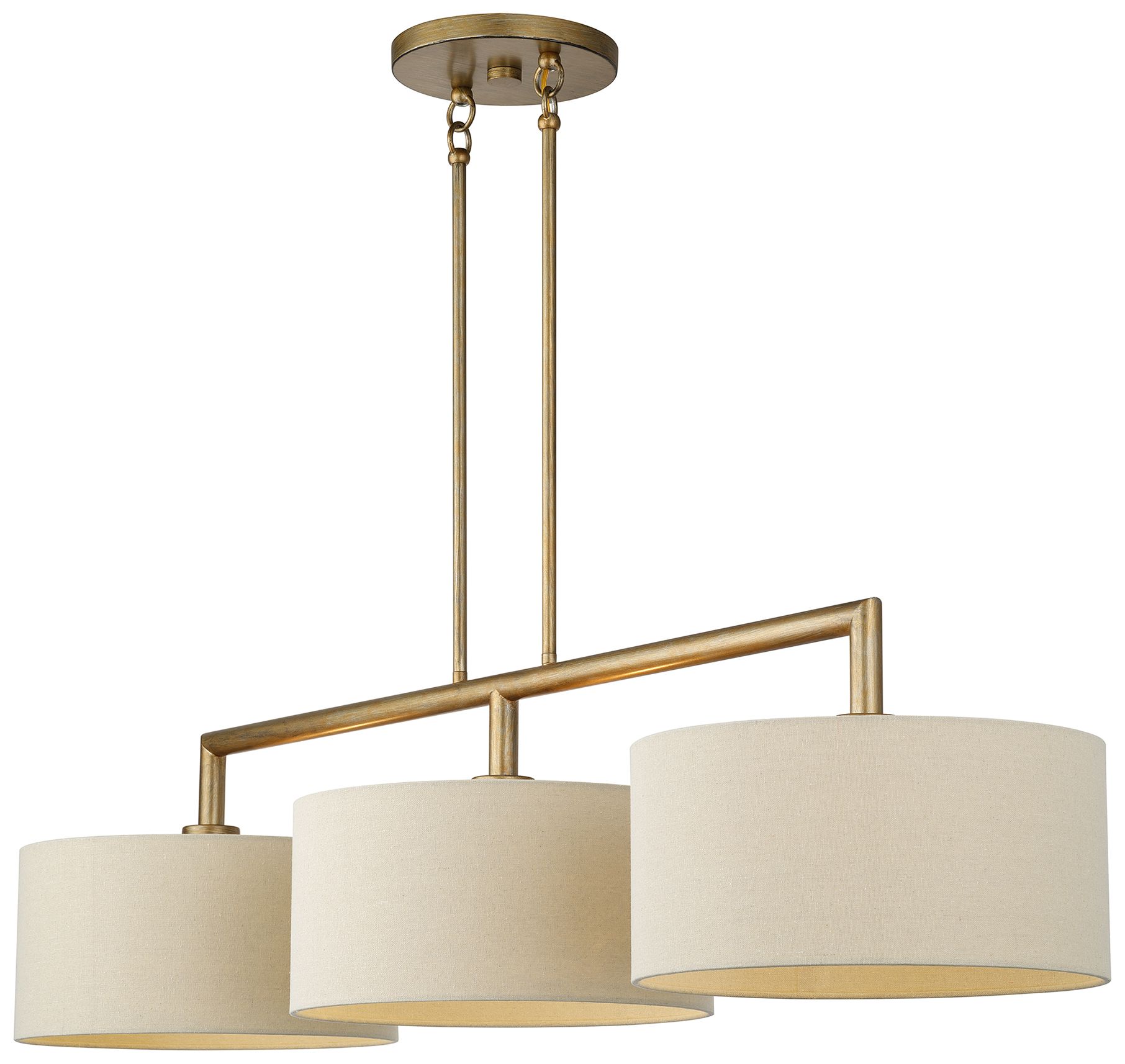 Image 6 Bellingham 3 Light Antique Gold Leaf Ext more views