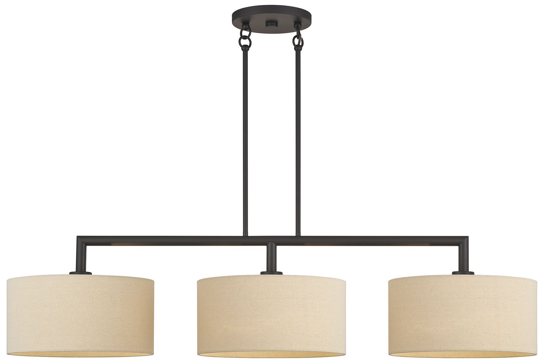 Bellingham 3 Light Bronze Extra Large Linear Chandelier