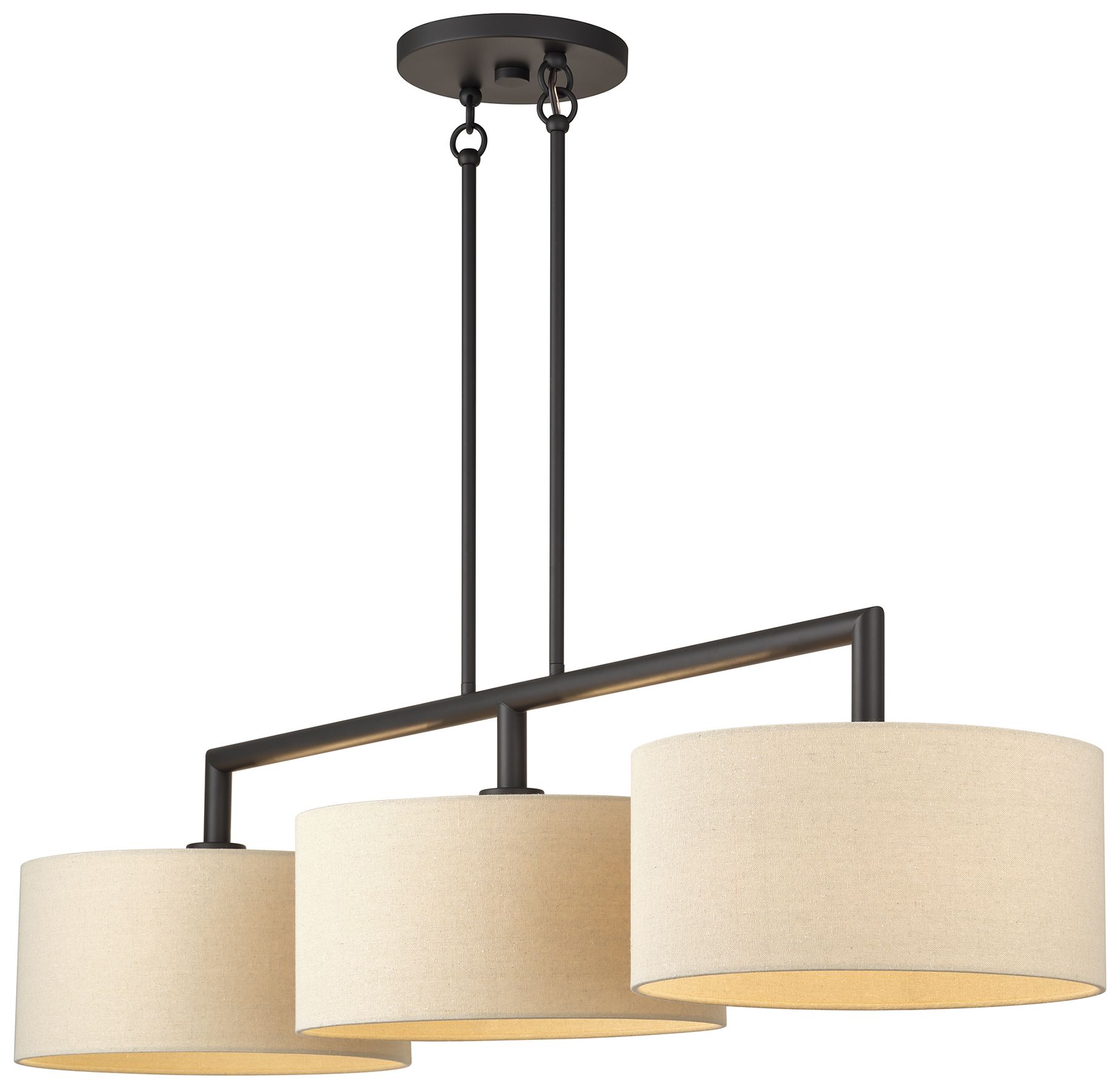 Image 5 Bellingham 3 Light Bronze Extra Large Linear Chandelier more views