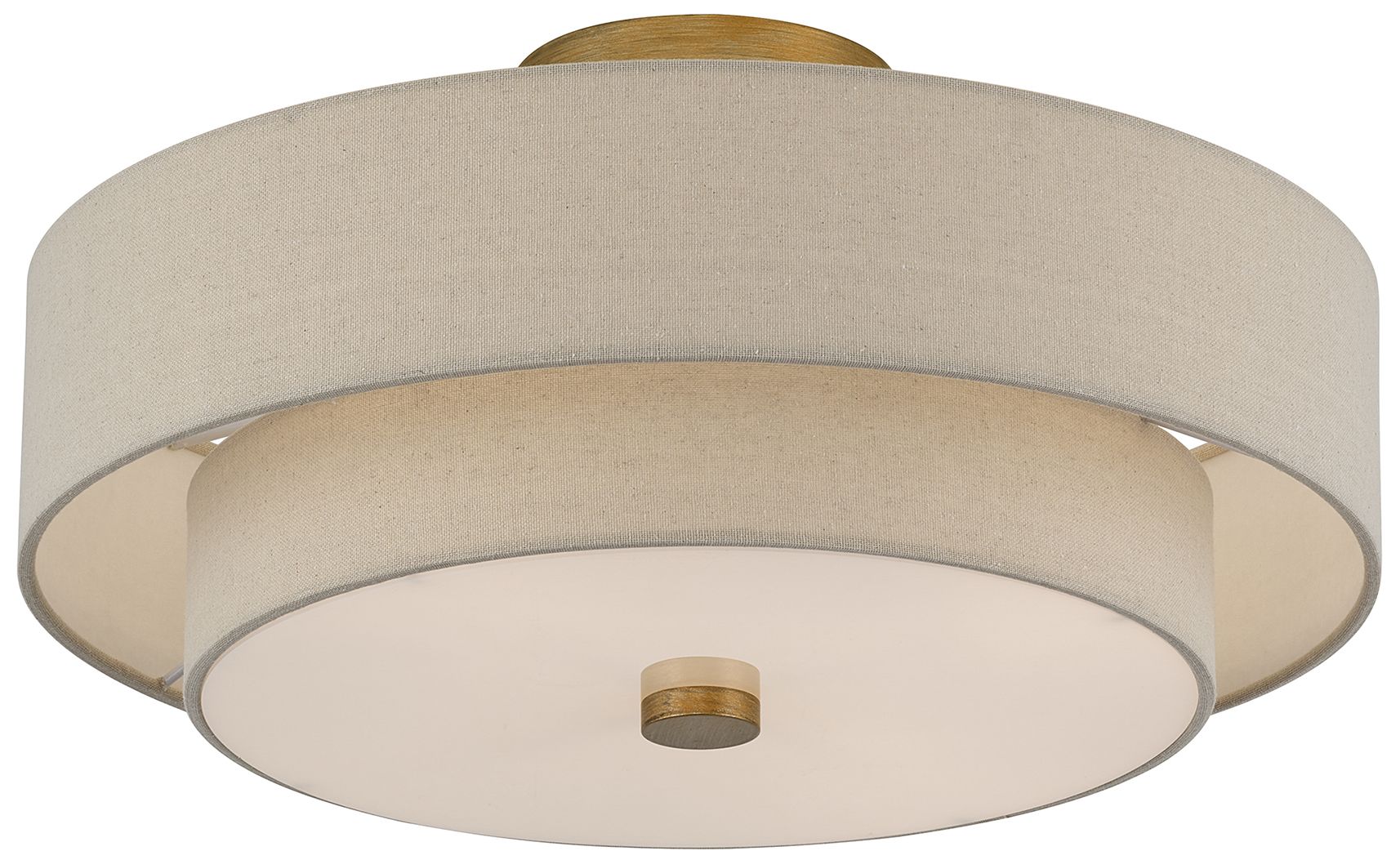 Image 5 Bellingham 4 Light Antique Gold Leaf Large Semi-Flush more views