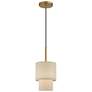 3_Bellingham 7"W Antique Gold Leaf Double Drum Mini Pendant