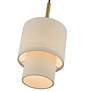 7_Bellingham 7"W Antique Gold Leaf Double Drum Mini Pendant more views