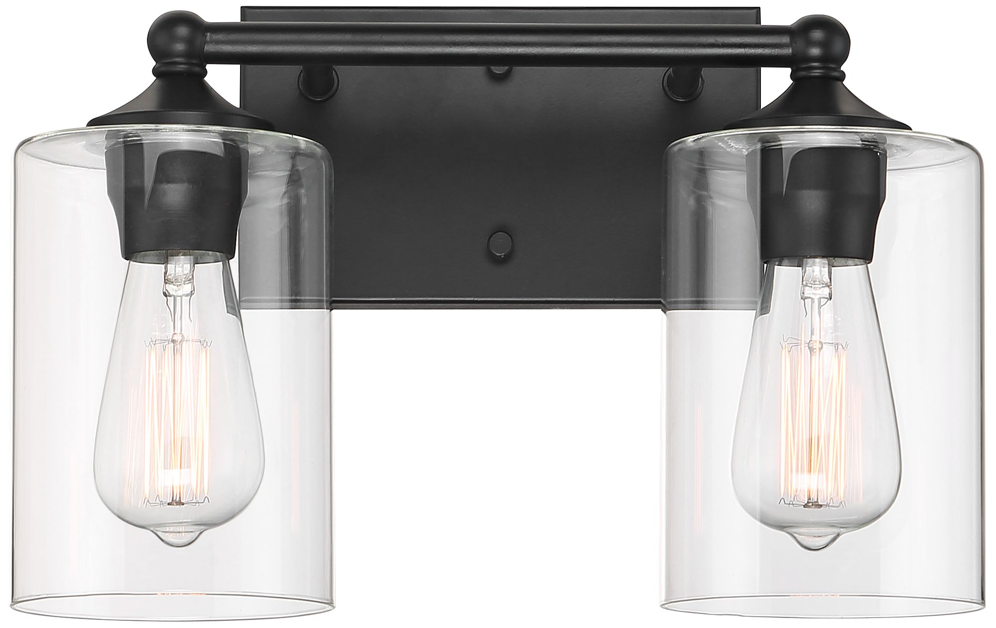 2 light sconce black