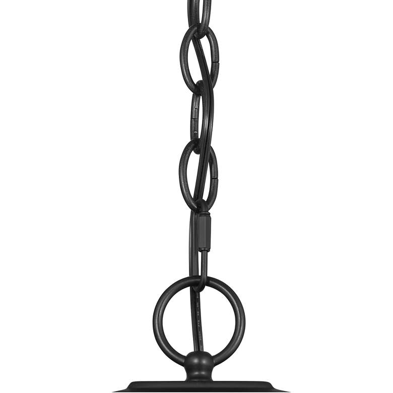 Image 4 Bellis Verde 14" High Textured Black Outdoor Hanging Light more views