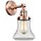 Bellmont 11" High Copper Sconce w/ Clear Shade
