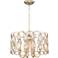 Bellmont 22 1/2" Wide Silver Leaf Pendant Light by Inspire Me Home