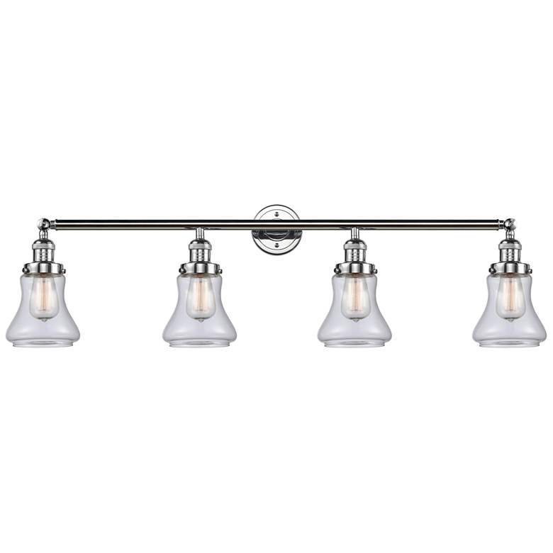 Image 1 Bellmont 42.25"W 4 Light Polished Chrome Bath Vanity Light w/ Clear Sh