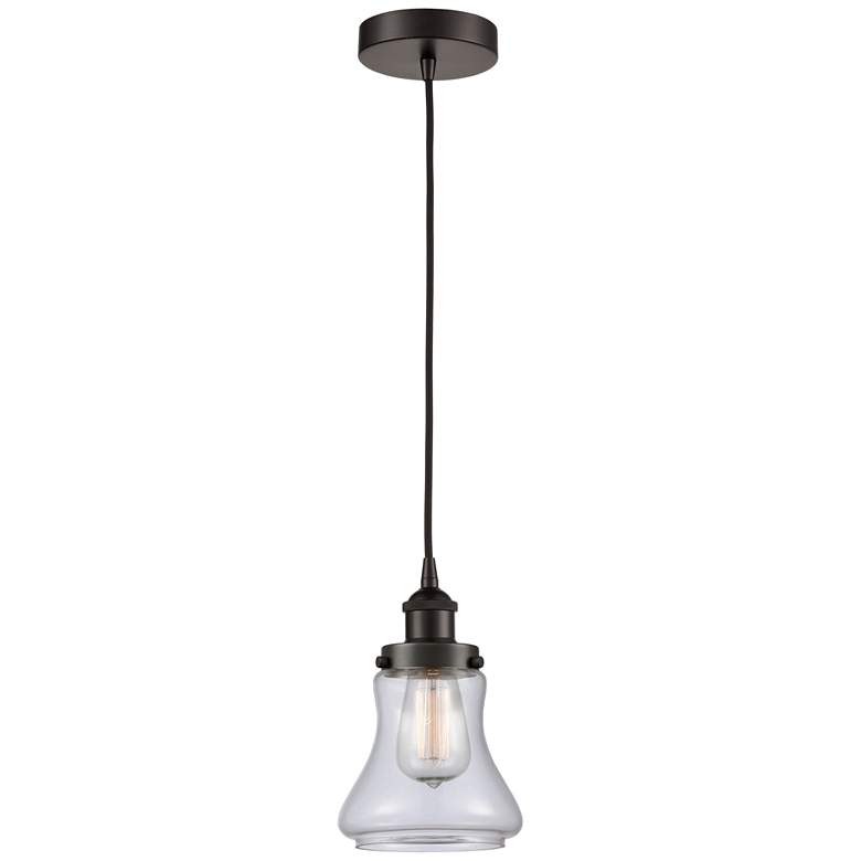 Image 1 Bellmont 6" Oil Rubbed Bronze Mini Pendant w/ Clear Shade