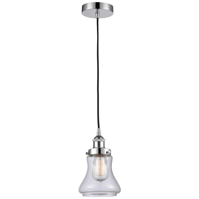 Image 1 Bellmont 6" Polished Chrome Mini Pendant w/ Clear Shade