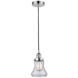 Bellmont 6" Polished Chrome Mini Pendant w/ Clear Shade
