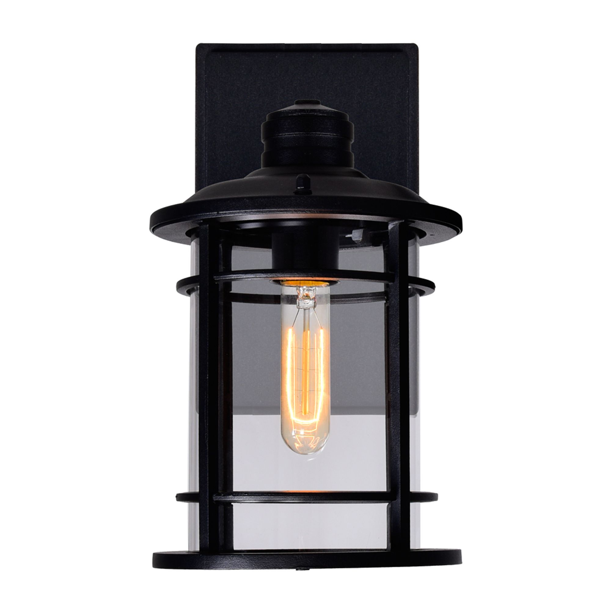 Image 4 Belmont 1 Light Black Outdoor Wall Lantern more views