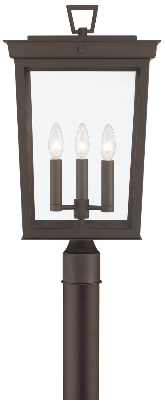 Image 3 Belmont 12'' Twilight Bronze Outdoor Post more views