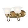 3_Belmont 2-Light 8.5-in Antique Brass Bell Vanity Light more views
