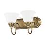 4_Belmont 2-Light 8.5-in Antique Brass Bell Vanity Light more views